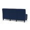 Lesro Siena Lounge Reception Armless 3 Seat Tandem Seating No Center Arms, Black, MD Ink Upholstery SN3102 - alternate 3